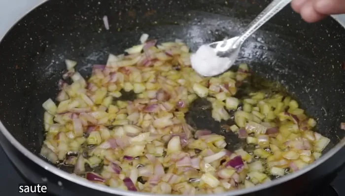 Add 1 tbsp of ginger-garlic paste and sauté until fragrant.