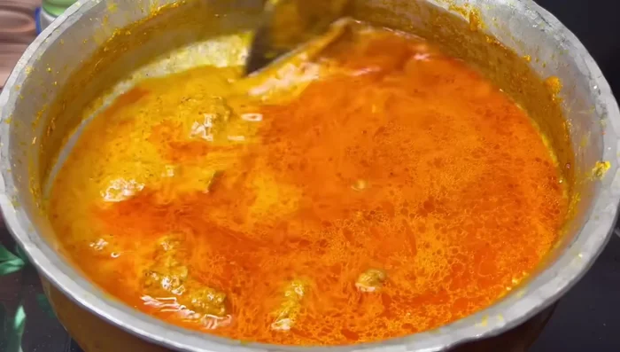 Add water (approximately 2 glasses) and cook on high flame.