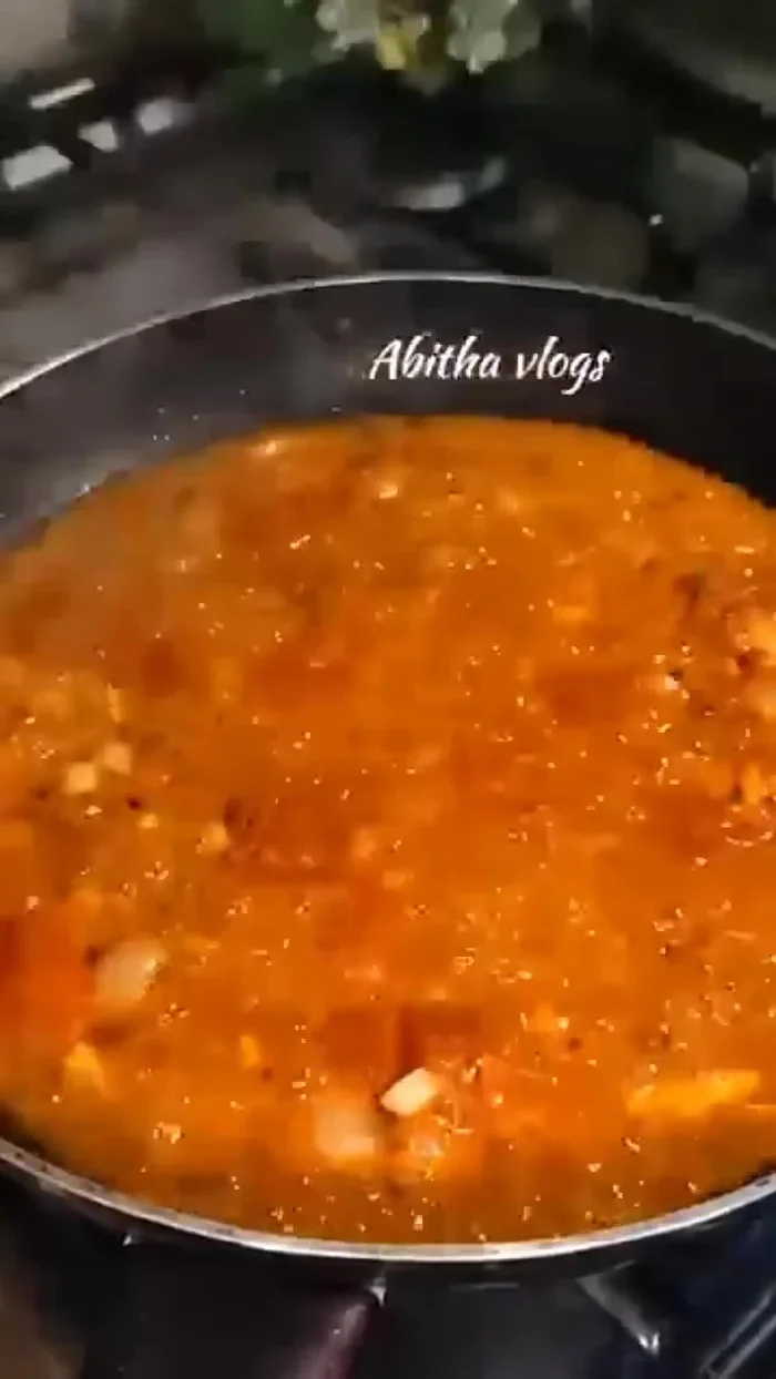 Fry the onions and tomatoes well. Add curd with less sourness.