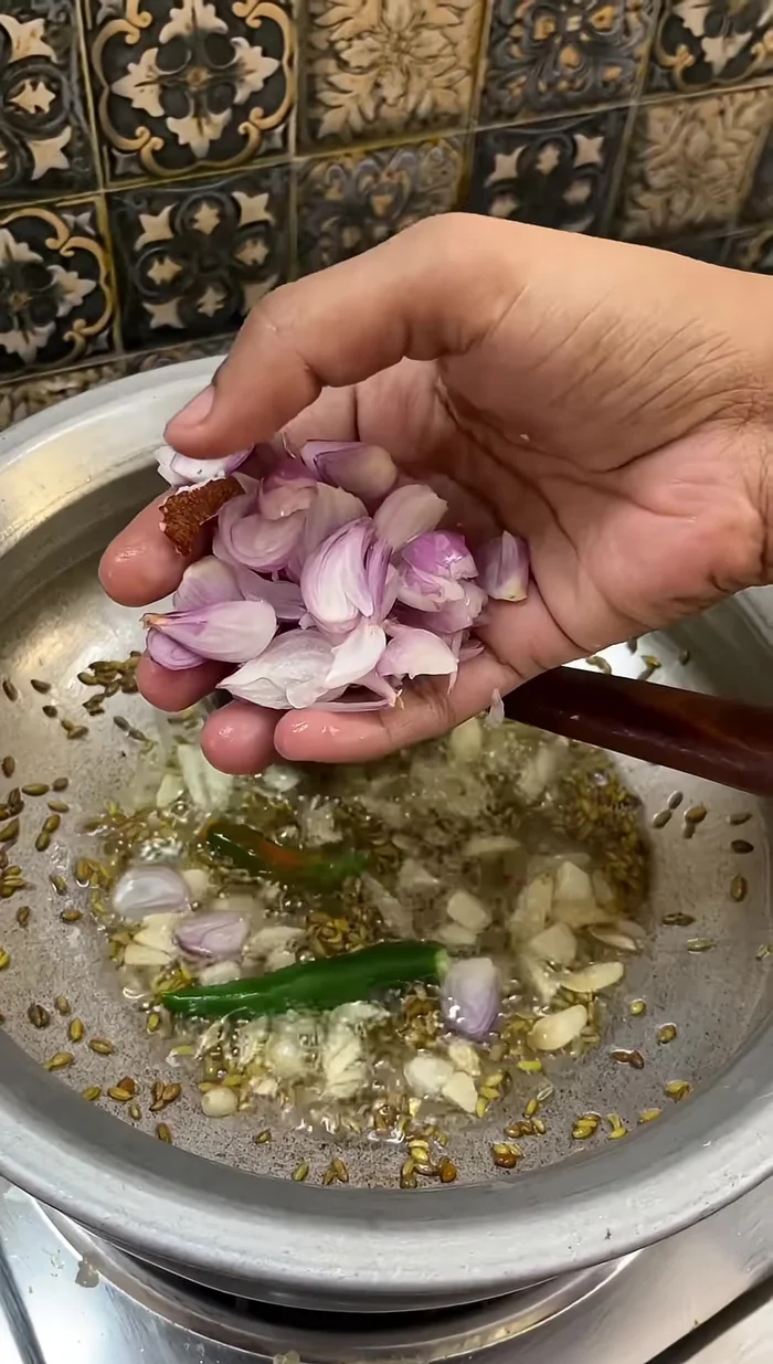 Add a handful of small onions.
