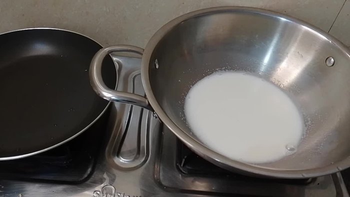 Gather coconut powder or grated coconut.