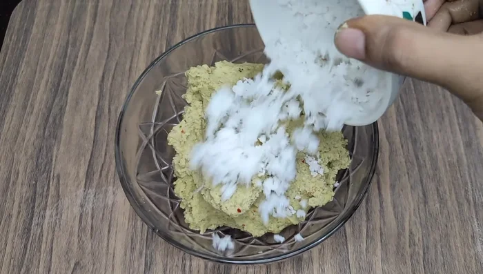 Add half a cup of freshly grated coconut and mix well. Add more salt if needed.