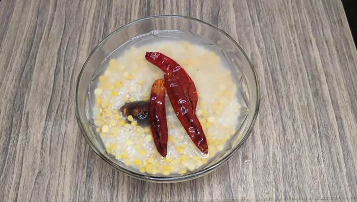 Pour enough water to submerge the ingredients and let it soak for an hour.