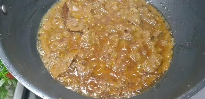 Add hot water: If the meat is not tender after 30 minutes, add hot water (not cold) and continue to cook on low-medium flame for another 15-20 minutes, checking every 5-6 minutes.