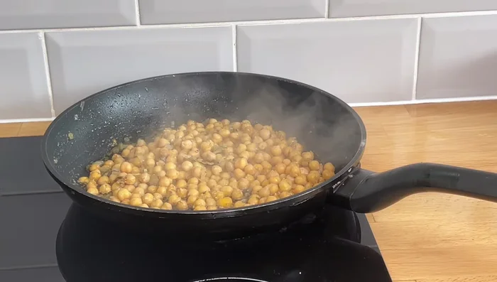If there's leftover water after cooking the rice, add more water. Cook until soft.