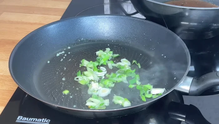 Add dandelion leaves, a little garlic, and roast.