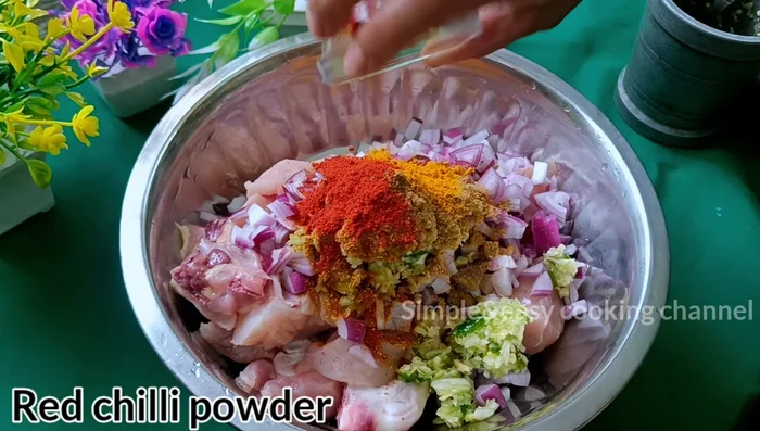 Mix well to coat the chicken evenly with sesame seeds.