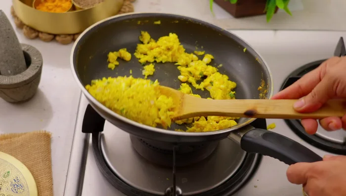 Remove from heat and let the mixture cool.