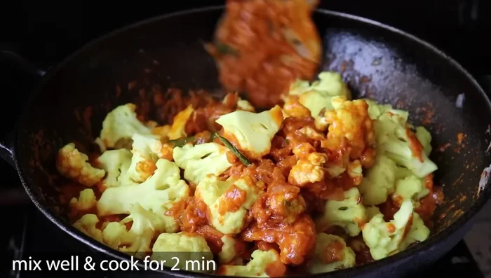 Cook the cauliflower.
