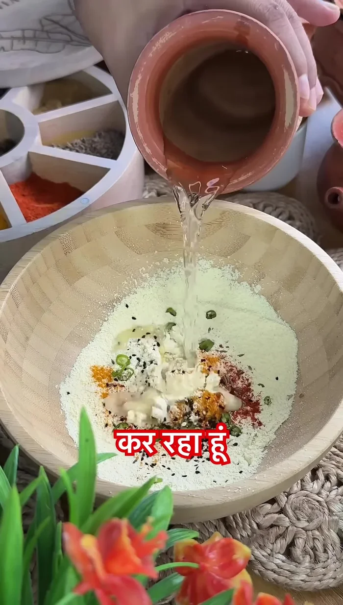 Prepare aloo bhaja (fried potatoes).