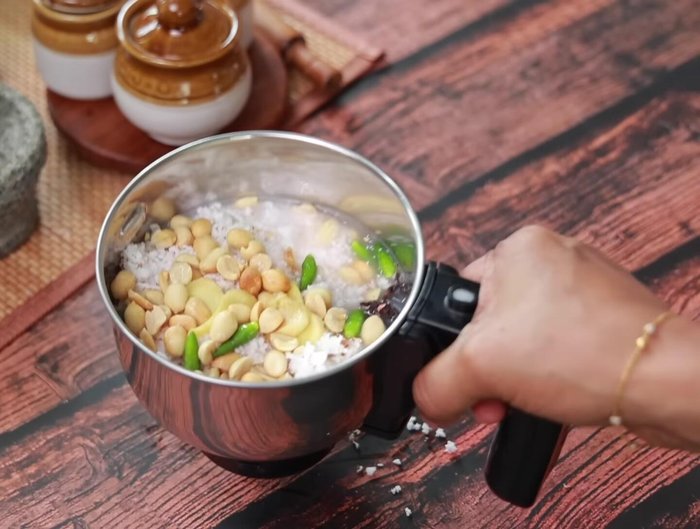 Blend until finely ground, adding more water if needed to reach desired consistency.