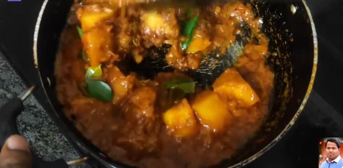 Add curry leaves, mix well, and cook for 1 minute.