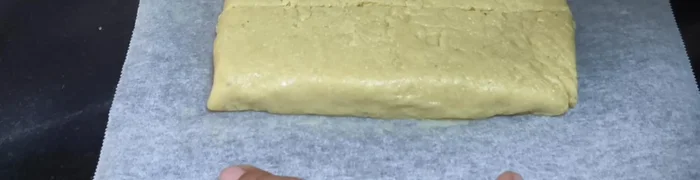 Let cool slightly, then cut into small pieces while still slightly warm.