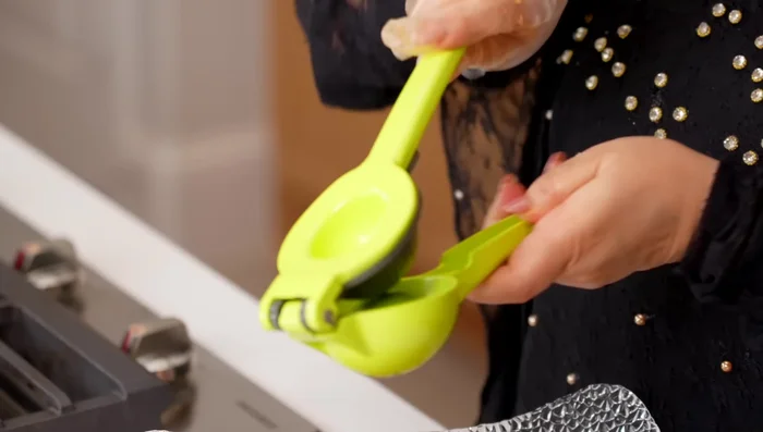 Add lime juice and mix thoroughly, but not excessively to keep some texture.