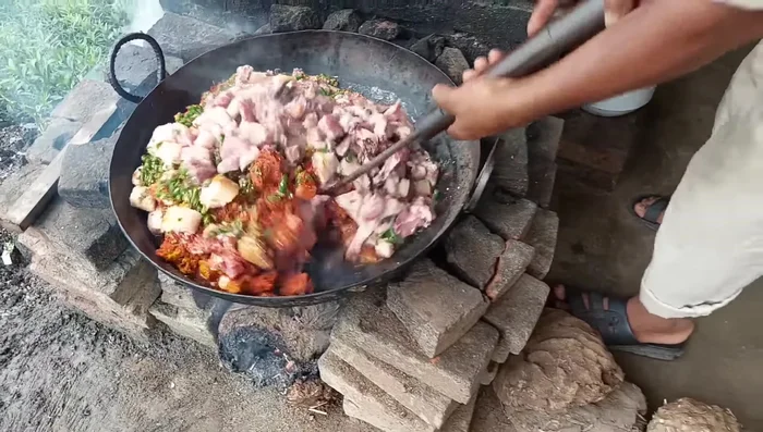 Continue cooking until the pork is tender and well-cooked, approximately 30 minutes.
