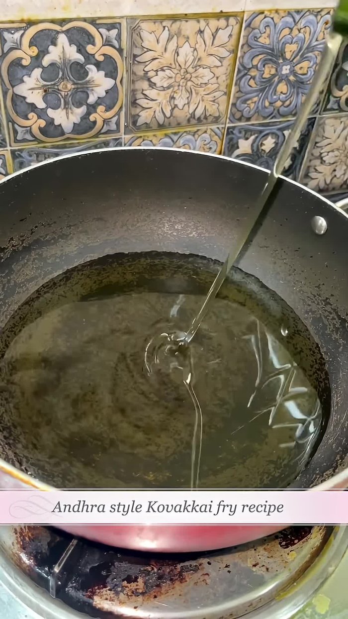 Heat enough oil in a pan for frying.