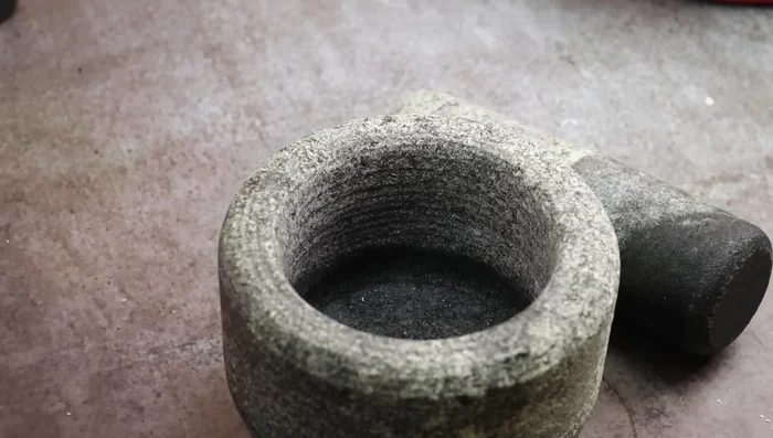 Grind ginger, garlic, peppercorns, and cumin seeds coarsely in a mortar and pestle or using the pulse mode of a mixer.